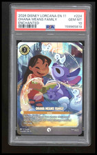 2026 DISNEY LORCANA EN 11 WINTERSPELL ENCHANTED 224 OHANA MEANS FAMILY PSA 10