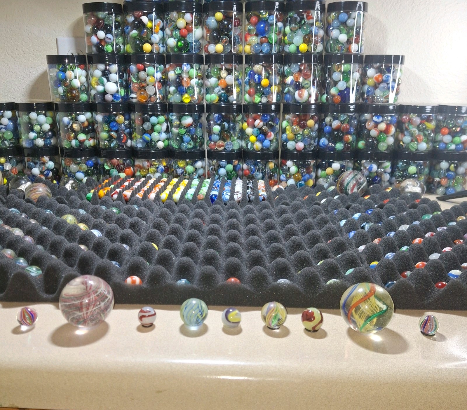 🔥🔮 VINTAGE MARBLE MADNESS! GERMAN HANDMADE , CAC, PELTIER, READ DESCRIPTION