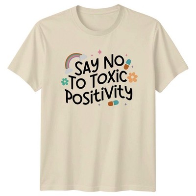 Say No To Toxic Positivity Mental Health Rainbow T-Shirt