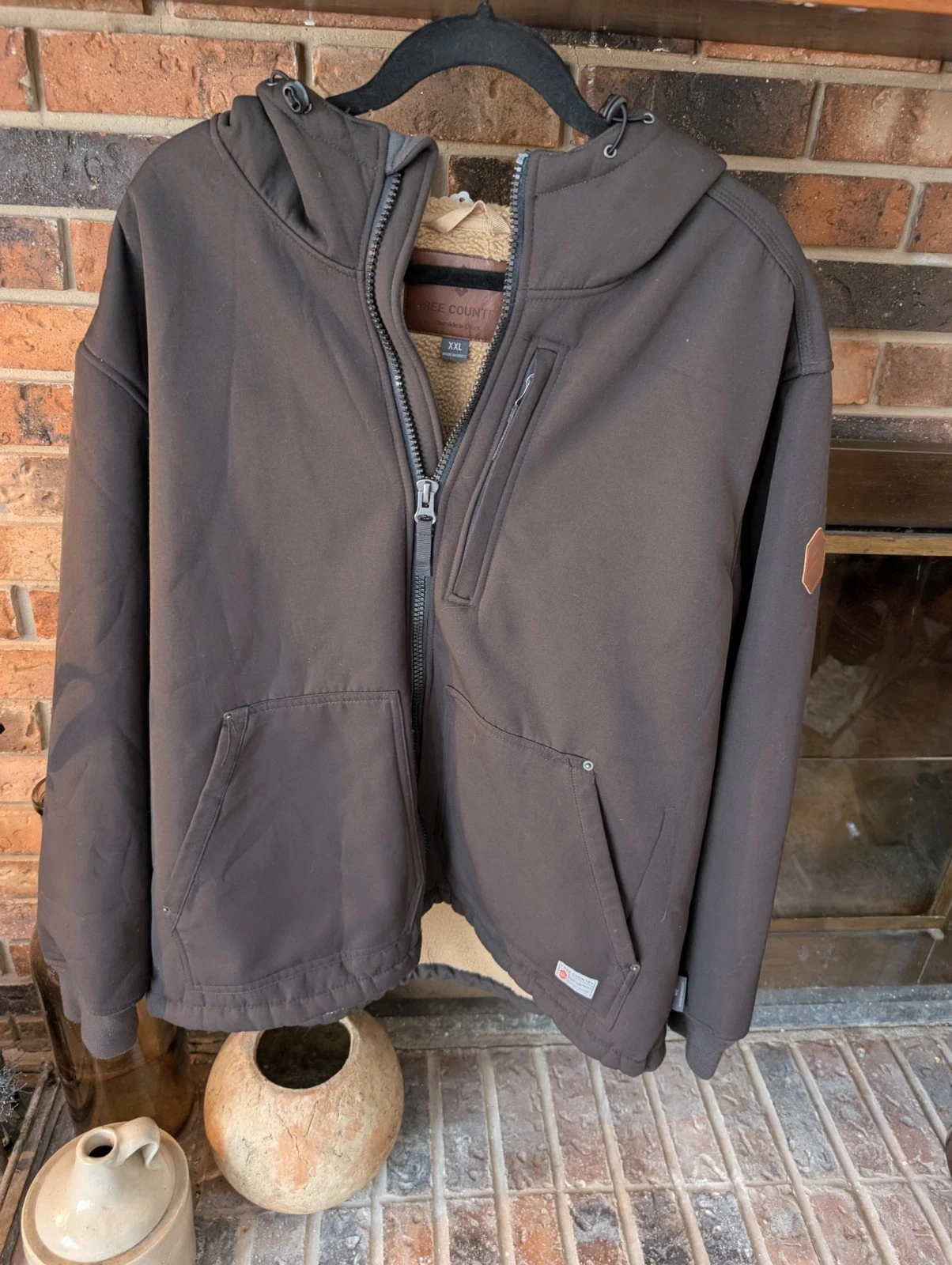 Free Country Insulated Hooded Jacket Coat Water Resistant Weatherproof
