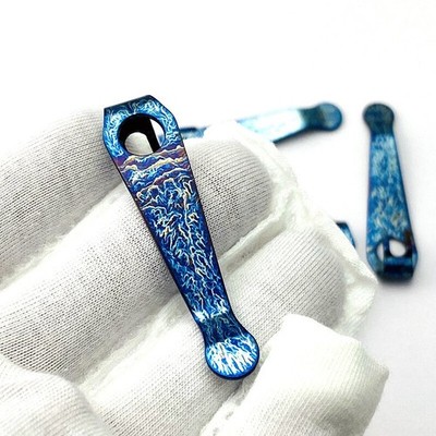 Titanium Deep Carry Pocket Back Clip For Spyderco Para 3 Lightweight More Models