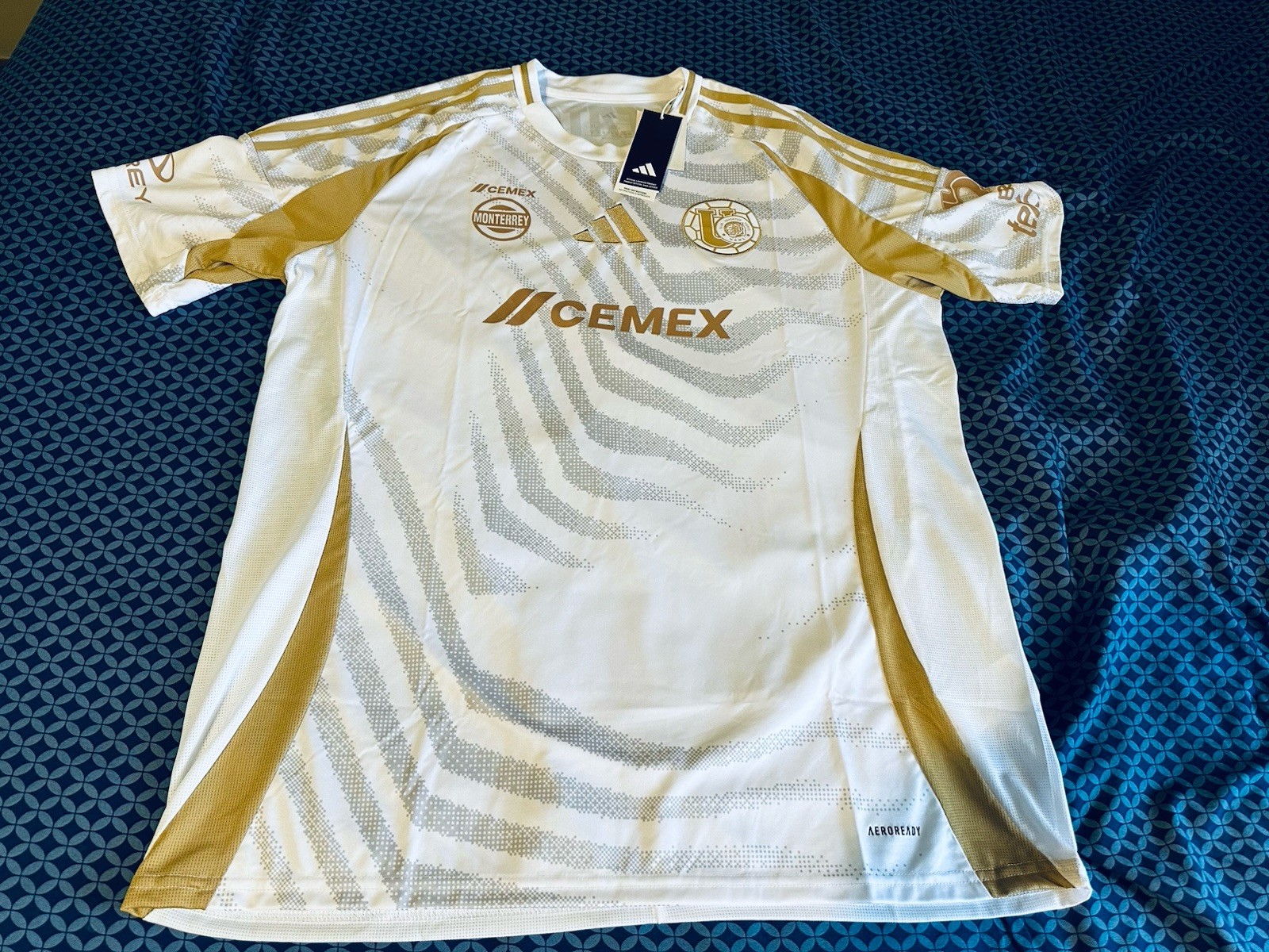 Adidas Aeroready  Tigres UANL Jersey Blanco XL Original New!