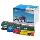 Lot de 4 cartouches d'encre Brother compatibles Ninestar GG LC417XL-4PK...