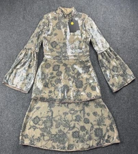 Cynthia Rowley Womens Dress 2 Sequin Michelle Printed Party NWT $595