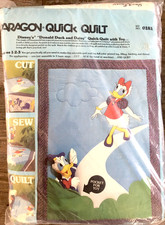 Disney Donald Duck and Daisy Quick Quilt Sewing Kit 0181 Vintage Paragon Blanket