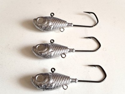 3 Stk. Ultra Minnow - Jig 135 Gramm VMC 5150 10/0  Jig Pilker Blei