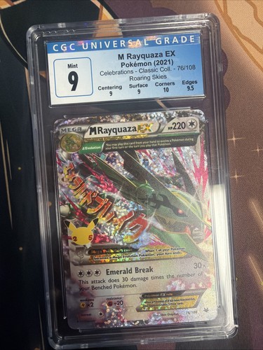 M Rayquaza-EX graded CGC 9 for sale on eBay