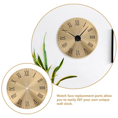 Metal Roman Clock Plate Pupils Wall Dial Replacement Clocks Mechanism - Picture 7 of 12