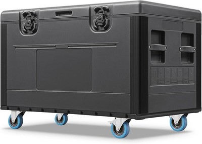 Utility Cable Trunk Road Case with Wheels, 44'' x 22'' x 24'' ATA Rolling Road Case