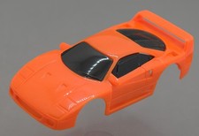 HO Slot Car Body - Tyco 440x2 Wide-Pan Body - Ferrari F-40 - Orange
