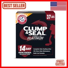 Clump  Seal Platinum Cat Litter - Ultimate Odor Control for Multi-Cat Homes,...