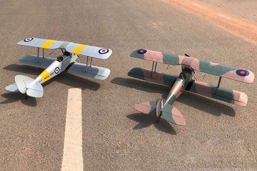 RC Airplane Aircraft Biplane DH.82 Tiger Moth Royal Navy 1400mm 55" Wingspan ARF - Picture 17 of 19