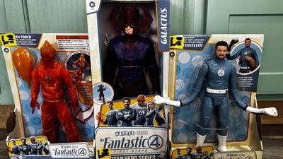 3 Figure Lot-2025 HASBRO MARVEL TITAN HERO FANTASTIC FOUR FIRST STEPS LIMITED ED