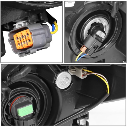 For 2017-2018 Mazda 3 Right/ Passenger Side Projector Headlight Headlamp Black - Picture 4 of 6