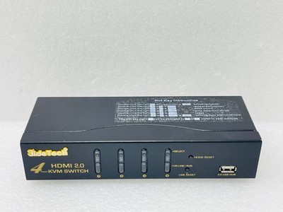 USED - JideTech KVM Switch HDMI 4 Port Support Ultra HD 4k×2K@60hz / 30-Days W..