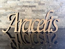 Stand Up Hanging Wooden Personalized Custom Name Word Sign Decor 3/4"