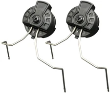 Earmor M-LOK/MTEK Flux Helmet Rail Adapter Attachement Kit, Tactical Black, M13