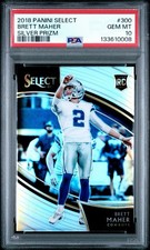 2018 Panini Select - Field Level Brett Maher #300 Silver Prizm (RC)