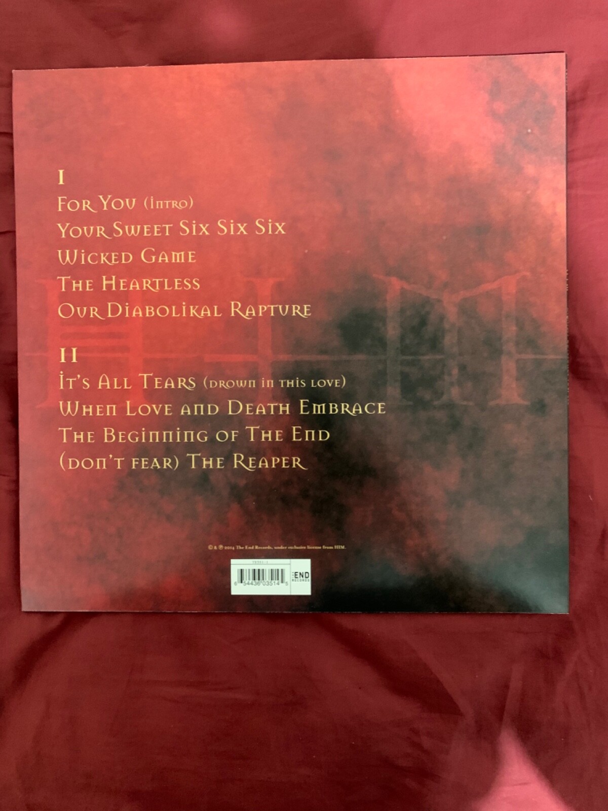 HIM Greatest Love Songs Vol 666 (Record, 2014) 654436035145 eBay