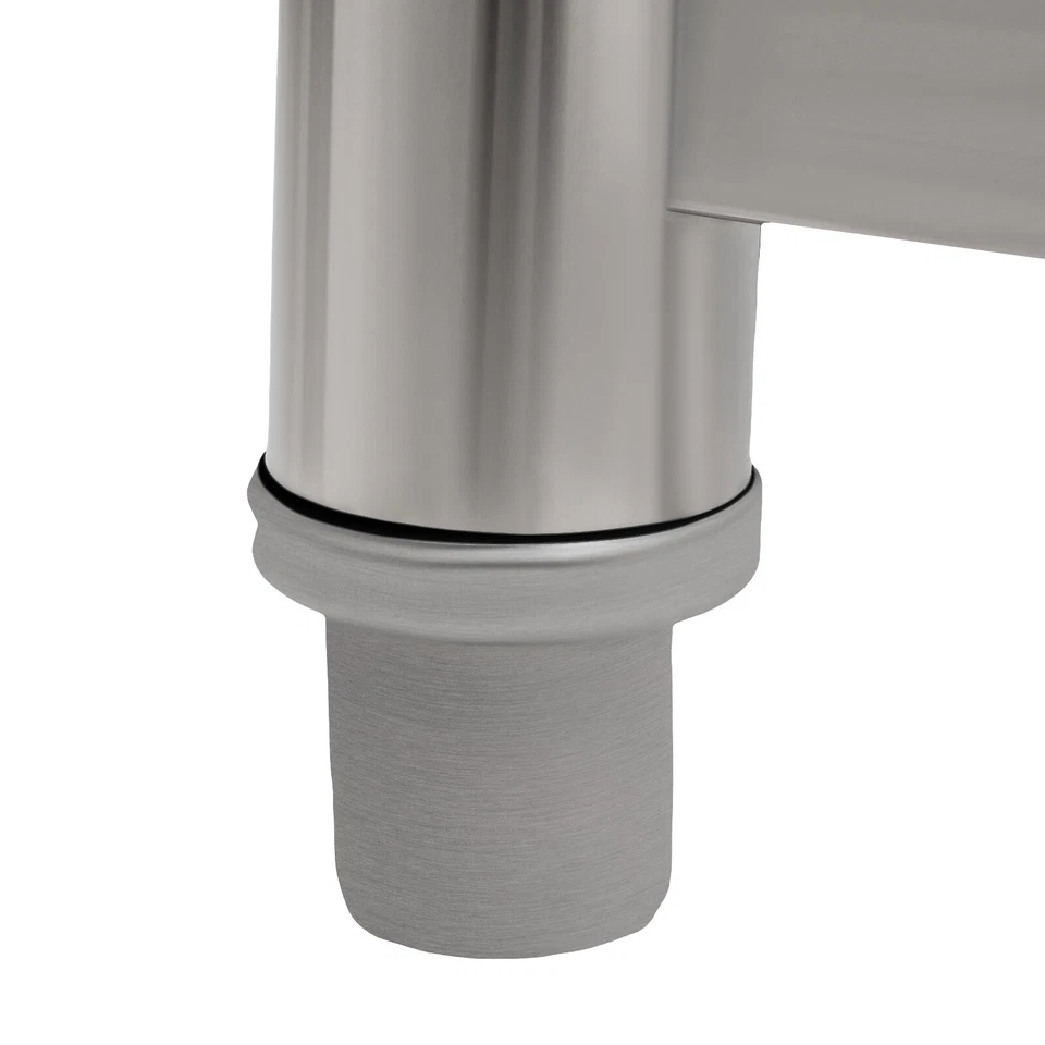 Mesa de preparación de fregadero de cocina comercial de 47" con grifo de acero inoxidable 1 compartimento Foto 4 de 4