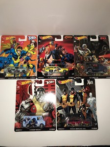 Details About Hot Wheels Premium 2019 X Men Real Riders Set Of 5 Cars Hard To Find