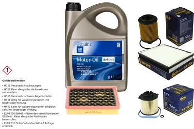 GM, SCT-GERMANY SCT Germany Inspektionspaket 5 L GM Motoröl dexos2 5W-30 für Opel Insignia A