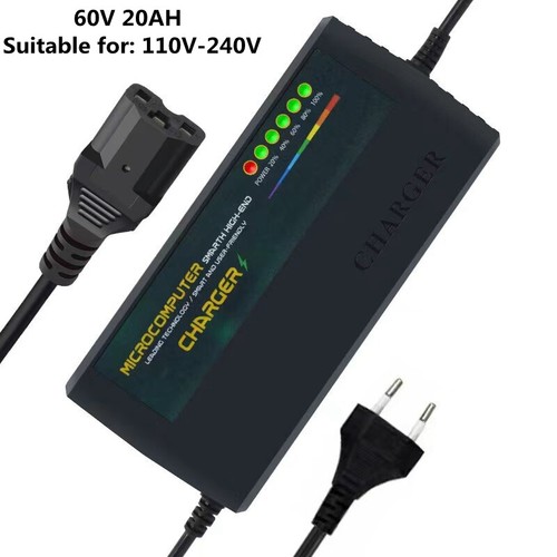 E-bike 48V 60V 72V Smart Charger for 20Ah GEL AGM Liquid Lead Acid Batterys SP - Picture 13 of 26