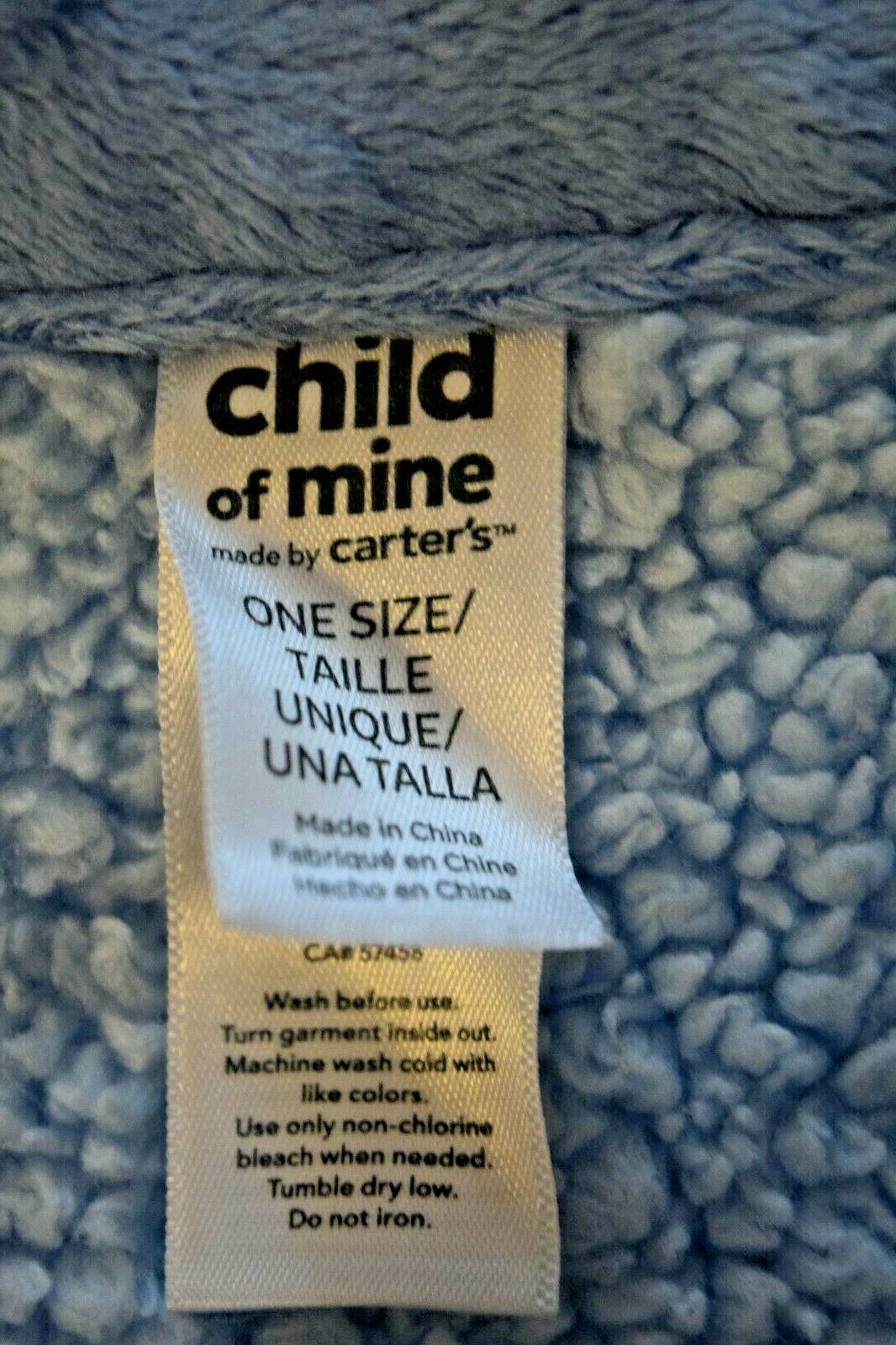 Carters Child of Mine Blue White Stripe Minky Dot & Sherpa Baby Blanket Monkey eBay