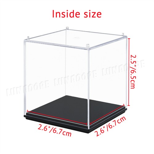 Small Acrylic Display Case Clear Perspex Box Dustproof Mini Action Figures Model - Picture 14 of 19