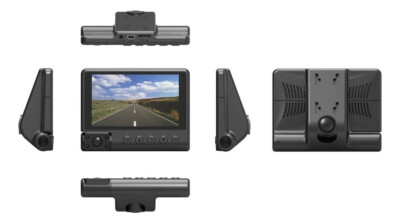 Featured USB 4-inch HD driving recorder with three lenses 1080P