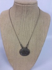 Beautiful Silpada sterling Silver 925 Hammered Disc pendant necklace