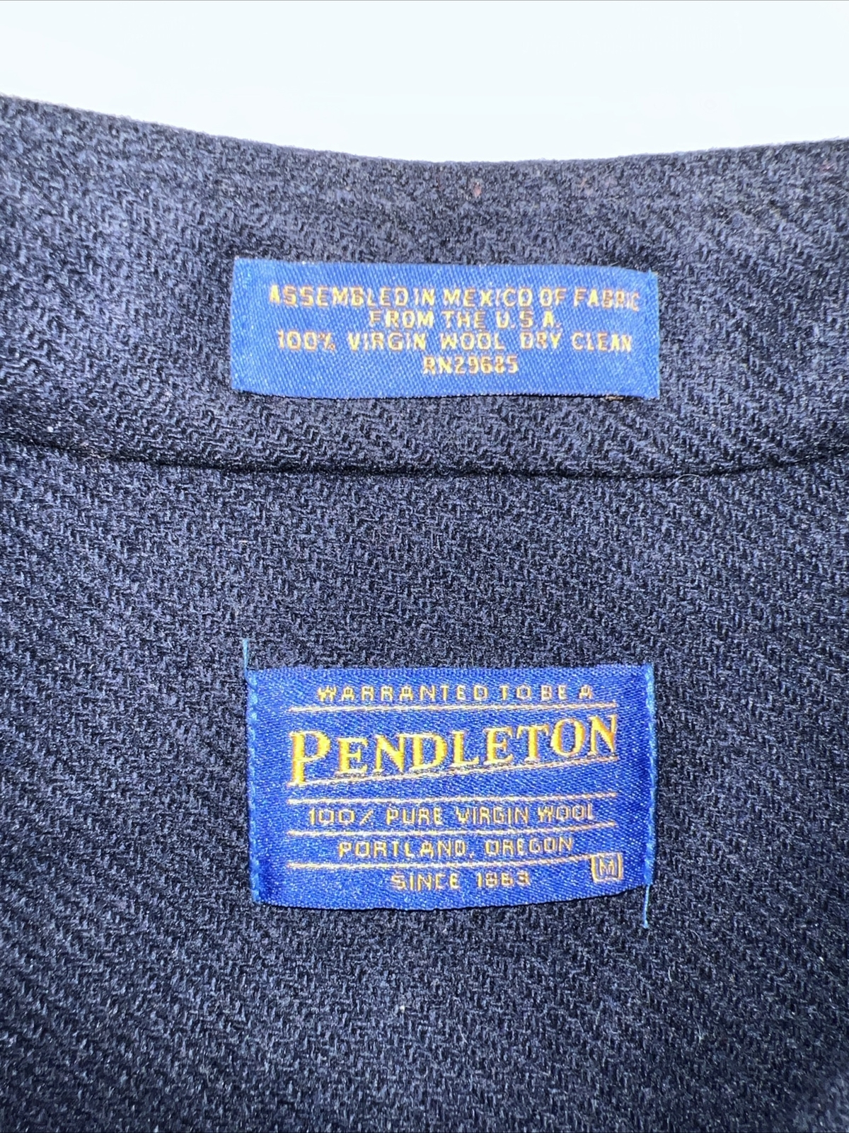 Pendleton Trail Suede Elbow Patch Virgin Wool Shi… - image 7