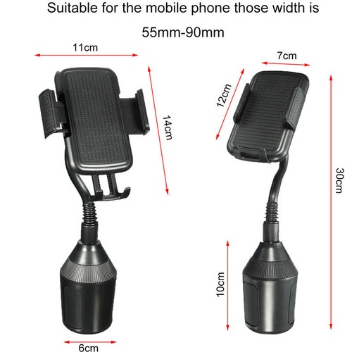 360° Universal Adjustable Car Cup Mount Cell Phone Holder Cradle Stand GPS PDA - Picture 2 of 6