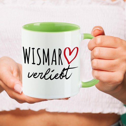 Kaffeetasse Wismar verliebt Keramik Tasse Geschenkidee Souvenir Präsent Wichtelg - Bild 32 von 50