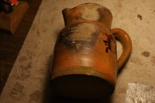 Poterie - ancien pot , pichet , cruche,  en grès du Berry ,