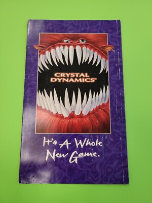 3DO CRYSTAL DYNAMICS GAME INFO SHEET ONLY NO GAME OR BOX USED