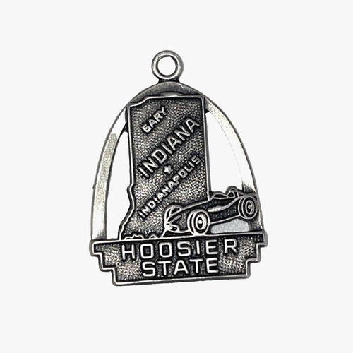 Sterling Silver Charm - Indiana Hoosier State - by Fort, Inc.