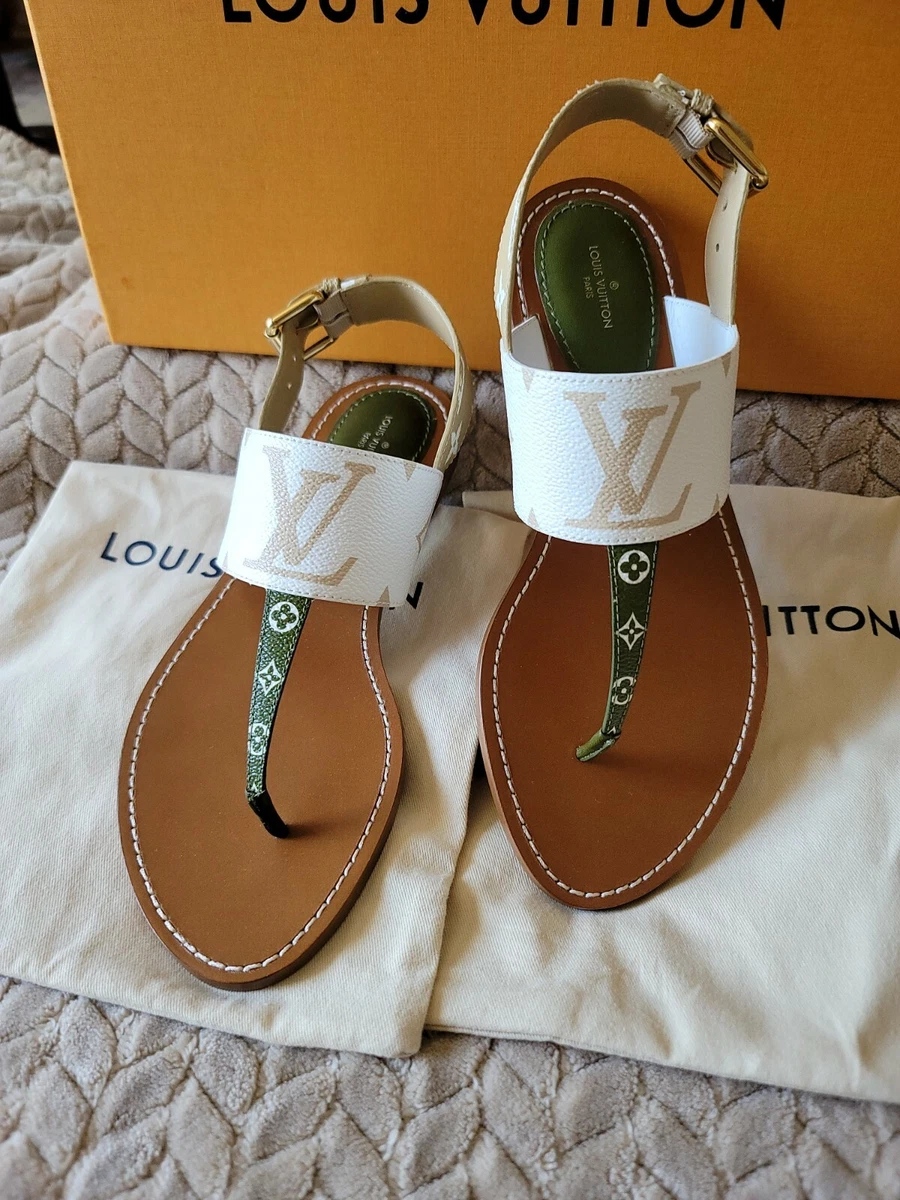 Louis Vuitton Women's White Sandals