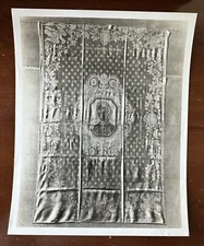 Vintage Velox Photo GEORGE WASHINGTON Quilt or Sampler Primitive Folk Art