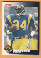Marcus Dupree Los Angeles Rams 1991 Score #457 Oklahoma Sooners