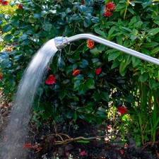 Pro 90cm Watering Wand Aluminium Lance, Metal Valve + Hose Click Lock Connection