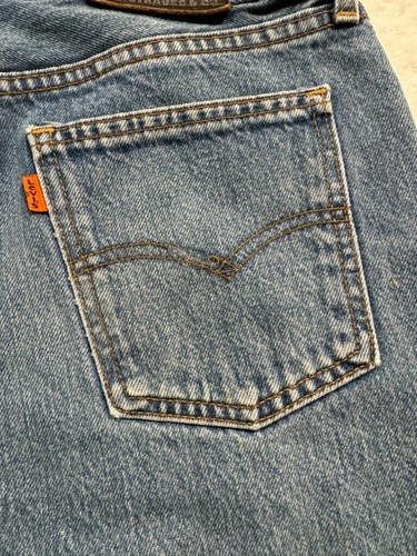Vintage Levis 618 Jeans Mens 32X34 Blue Made in Belgium 90s Grunge Orange Tab - Picture 13 of 23