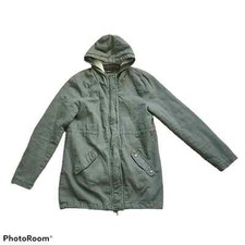 Ashley Premium Green Utility Jacket Hoodie Size Medium Army Green Preowned