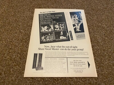 MAGAZINWERBUNG 11X8 SHURE VOCAL MASTER: SPANKY AND OUR GANG