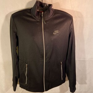 Nike Air Max Mens Poly Track Top Jacket Black Full-Zip Pockets 886138-010 M New | eBay