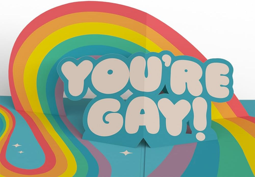 Hurra, You'Re Gay! Pop Up Karte - Bild 1 von 7