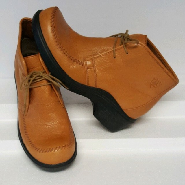 Ariat Brown Leather Laceup Women's Chukka Boot sz 8 B (Used 3X) eBay