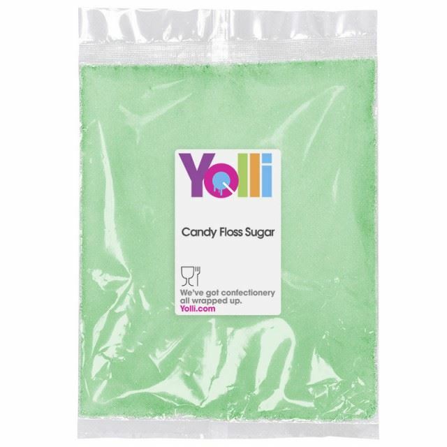 Green Candy Floss Sugar 1000g Apple Flavour