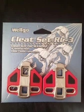 Wellgo Cleat Set RC-3 For WAM-R2 with 4 Degree Lateral Float Look Compatible