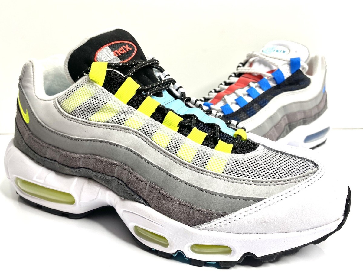 NIKE AIR MAX 95 QS GREEDY 2.0 BLACK MULTI-COLOR GUNSMOKE CJ0589